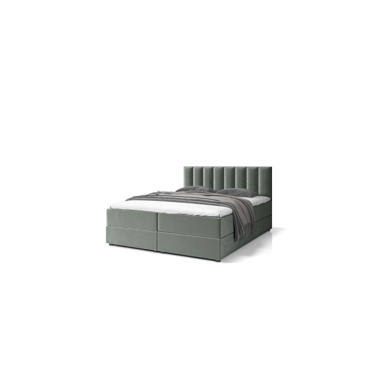Boxspringbett Grande – Luxuriöses Doppelbett mit Bettkasten, Topper und Samtbezug Boxspringbett Grande – Luxuriöses Doppelbett mit Bettkasten, Topper und Samtbezug