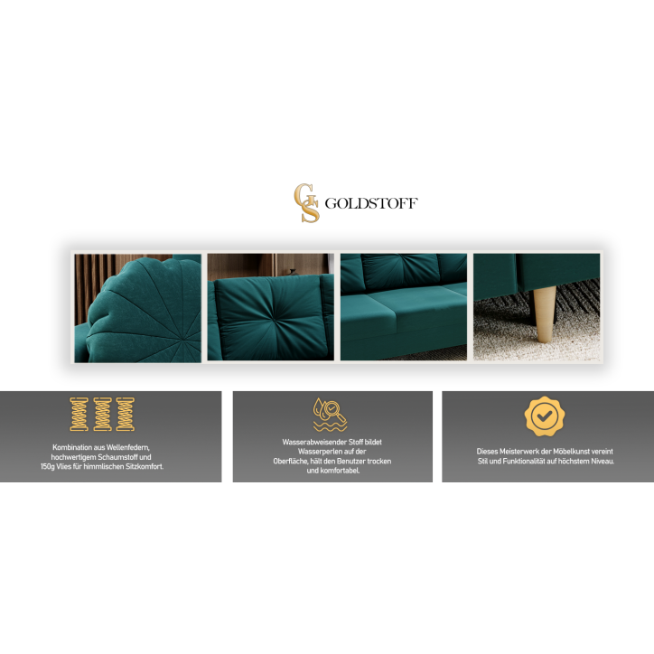 BONITO Schlafsofa mit bettkasten - Eleganz und Komfort BONITO Schlafsofa mit bettkasten - Eleganz und Komfort