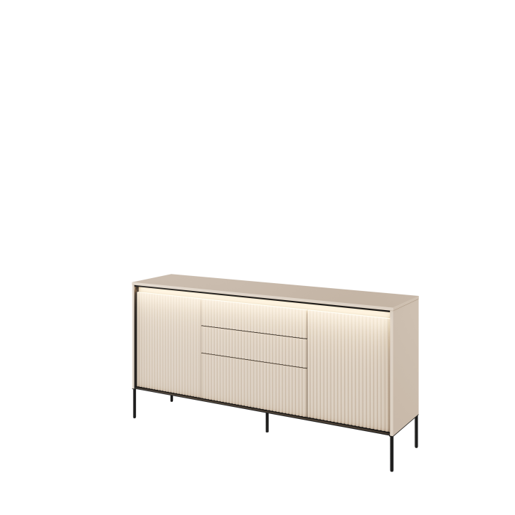 TREND Kommode aus Holz – Grau, Weiß, Beige & Schwarz mit Schubladen TREND Kommode aus Holz – Grau, Weiß, Beige & Schwarz mit Schubladen