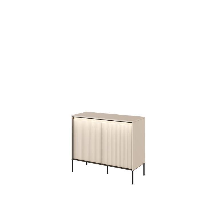 TREND TR-02 – Kommode mit Beleuchtung, Halbwalzenfräsung TREND TR-02 – Kommode mit Beleuchtung, Halbwalzenfräsung