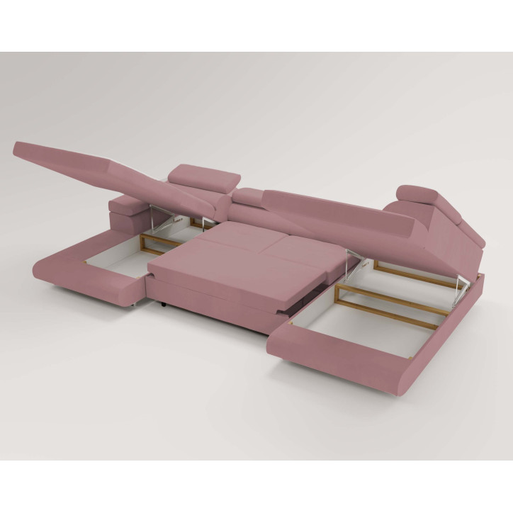 U Sofa mit Schlaffunktion VENUS U - Ecksofa mit Schlaffunktion und Bettkasten U Sofa mit Schlaffunktion VENUS U - Ecksofa mit Schlaffunktion und Bettkasten