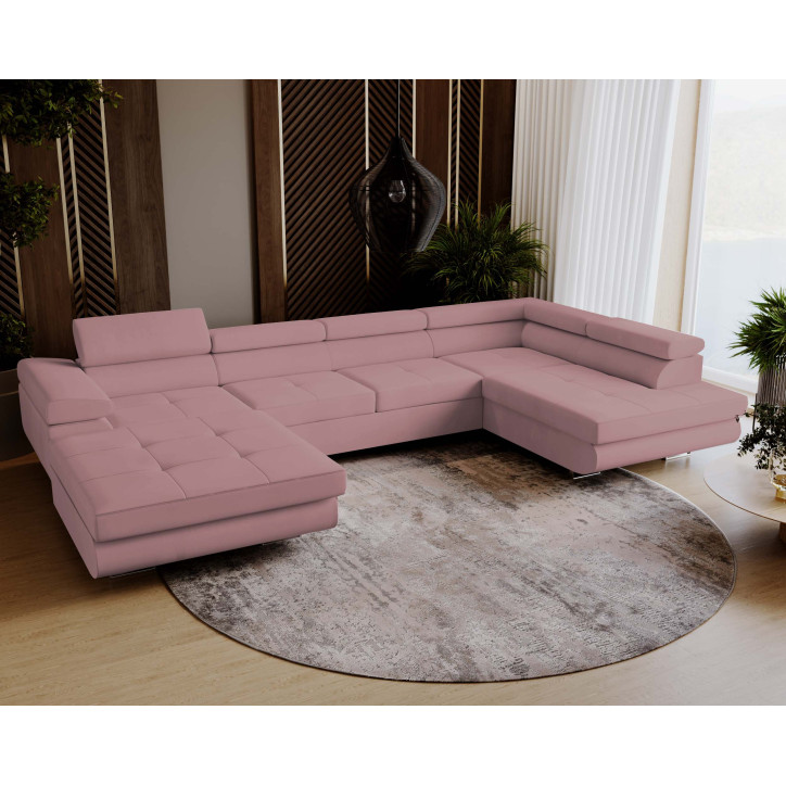 U Sofa mit Schlaffunktion VENUS U - Ecksofa mit Schlaffunktion und Bettkasten U Sofa mit Schlaffunktion VENUS U - Ecksofa mit Schlaffunktion und Bettkasten
