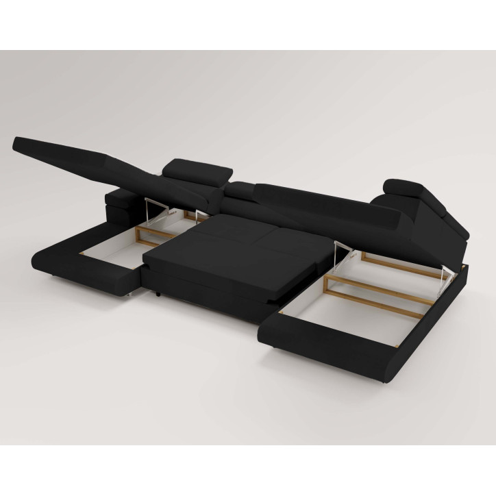 U Sofa mit Schlaffunktion VENUS U - Ecksofa mit Schlaffunktion und Bettkasten U Sofa mit Schlaffunktion VENUS U - Ecksofa mit Schlaffunktion und Bettkasten
