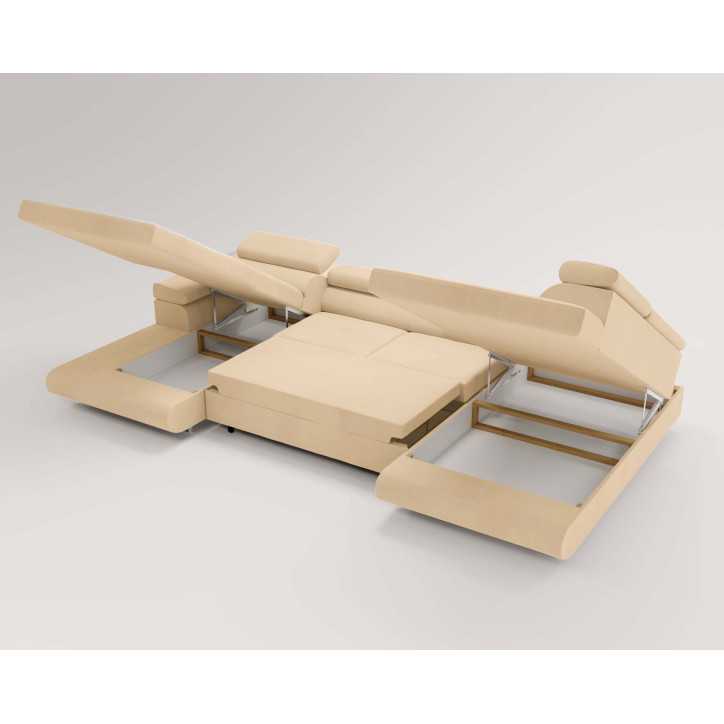 U Sofa mit Schlaffunktion VENUS U - Ecksofa mit Schlaffunktion und Bettkasten U Sofa mit Schlaffunktion VENUS U - Ecksofa mit Schlaffunktion und Bettkasten