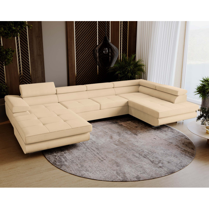 U Sofa mit Schlaffunktion VENUS U - Ecksofa mit Schlaffunktion und Bettkasten U Sofa mit Schlaffunktion VENUS U - Ecksofa mit Schlaffunktion und Bettkasten