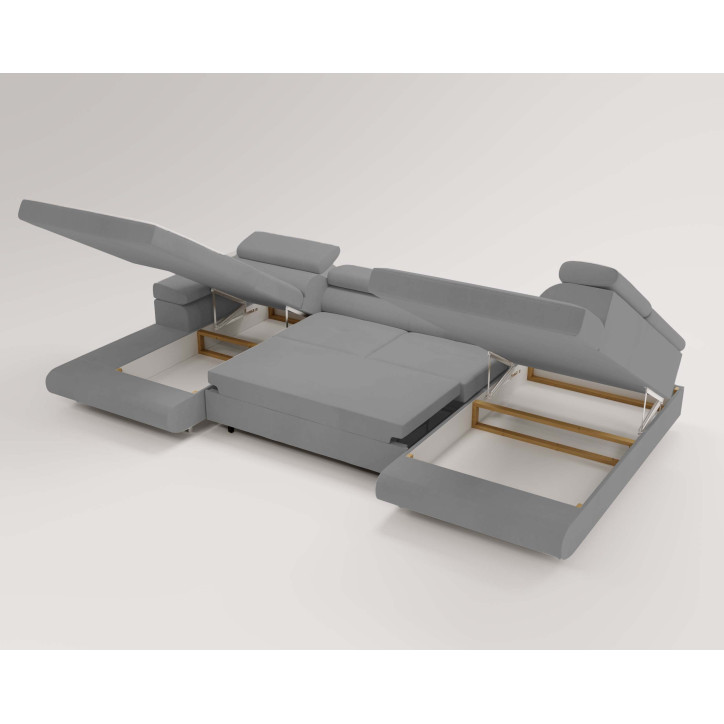 U Sofa mit Schlaffunktion VENUS U - Ecksofa mit Schlaffunktion und Bettkasten U Sofa mit Schlaffunktion VENUS U - Ecksofa mit Schlaffunktion und Bettkasten